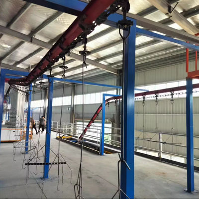 Dòng phủ bột kim loại quy mô lớn Bộ phận thợ lụa Hệ thống phủ bột tự động