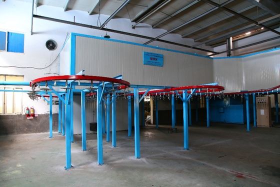 Dòng phủ bột tự động hiệu quả cao Hệ thống vận chuyển phủ bột thân thiện với môi trường