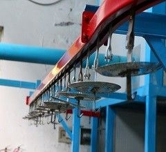 1.2mm Steel Automated Powder Coating Line Hệ thống phủ bột công nghiệp tốc độ cao