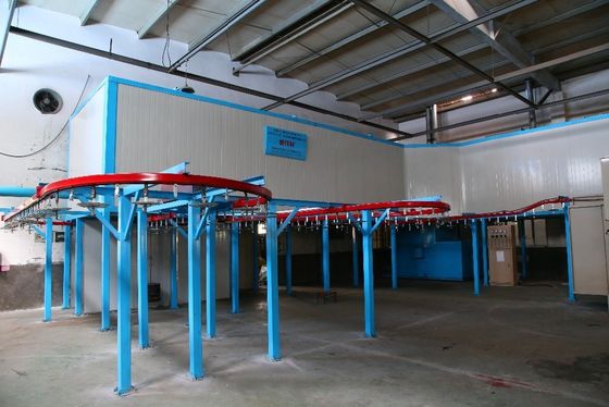 1.2mm Steel Automated Powder Coating Line Hệ thống phủ bột công nghiệp tốc độ cao