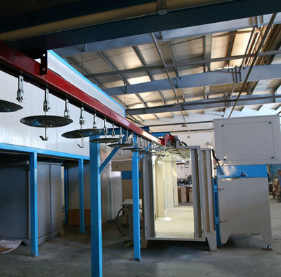 Đường dây lắp ráp phun điện tĩnh thép OEM Máy phủ bột công nghiệp tiết kiệm điện